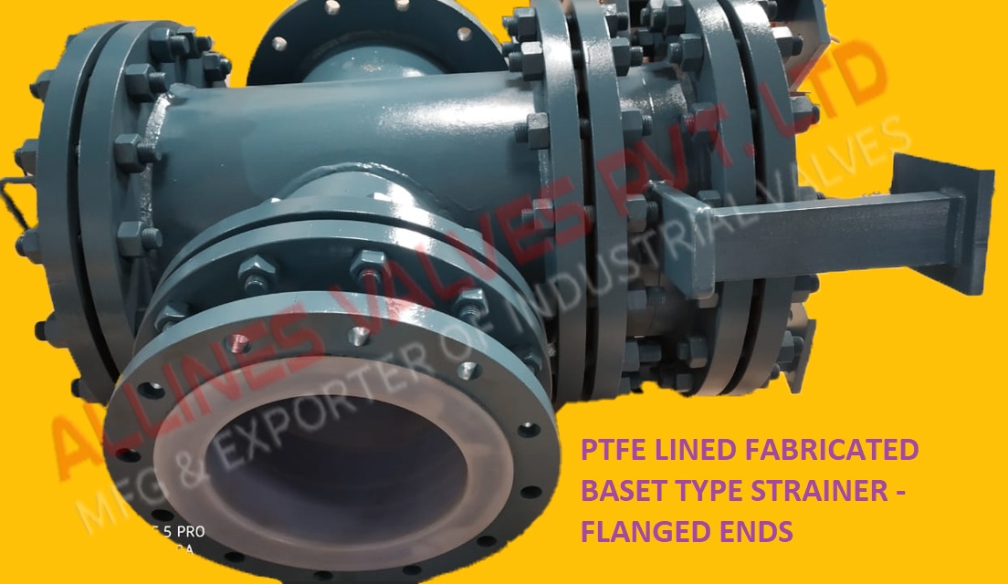 PTFE LINED Y-GLOBE VALVE